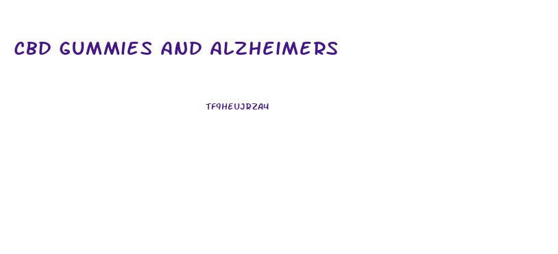 Cbd Gummies And Alzheimers