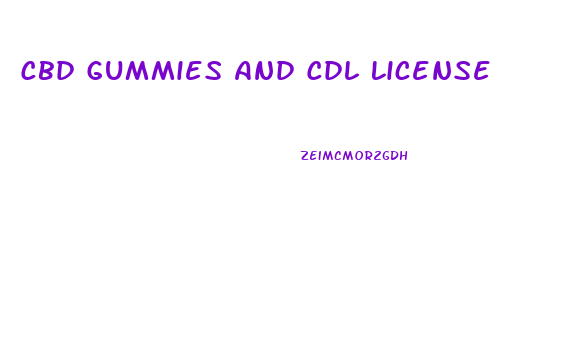 Cbd Gummies And Cdl License