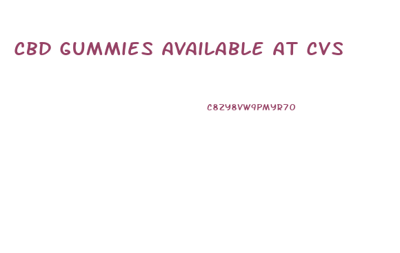 Cbd Gummies Available At Cvs