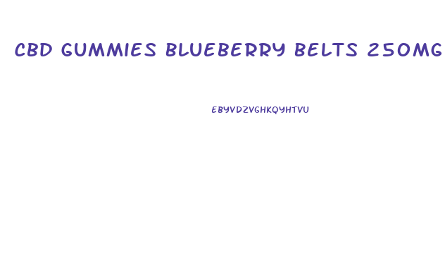 Cbd Gummies Blueberry Belts 250mg