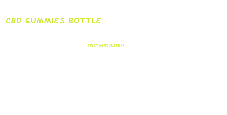 Cbd Gummies Bottle
