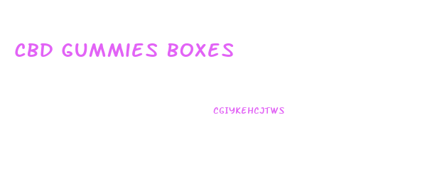 Cbd Gummies Boxes