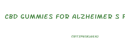 Cbd Gummies For Alzheimer S Patients