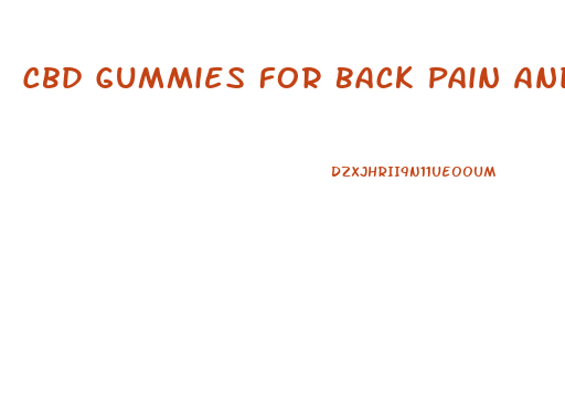 Cbd Gummies For Back Pain And Inflammation