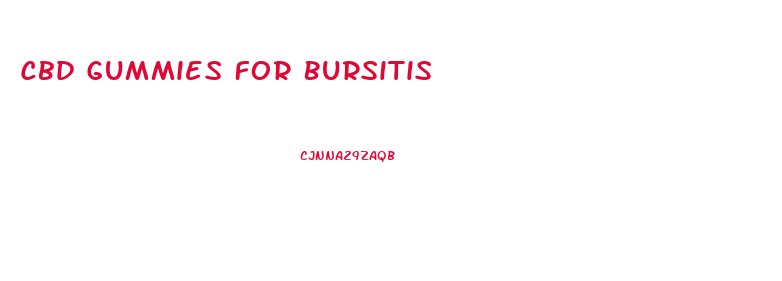 Cbd Gummies For Bursitis