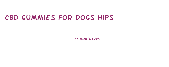 Cbd Gummies For Dogs Hips