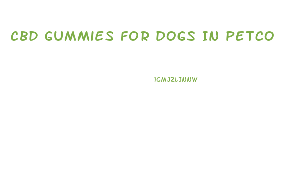 Cbd Gummies For Dogs In Petco