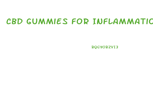 Cbd Gummies For Inflammation And Pain Reviews