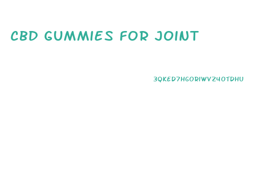 Cbd Gummies For Joint