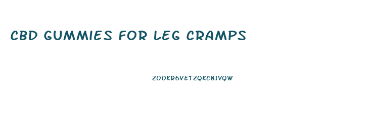 Cbd Gummies For Leg Cramps