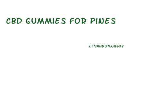 Cbd Gummies For Pines