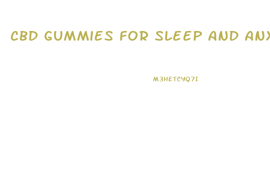 Cbd Gummies For Sleep And Anxiety Amazon