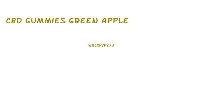 Cbd Gummies Green Apple