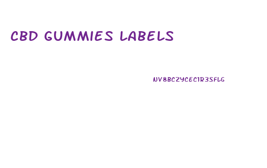 Cbd Gummies Labels