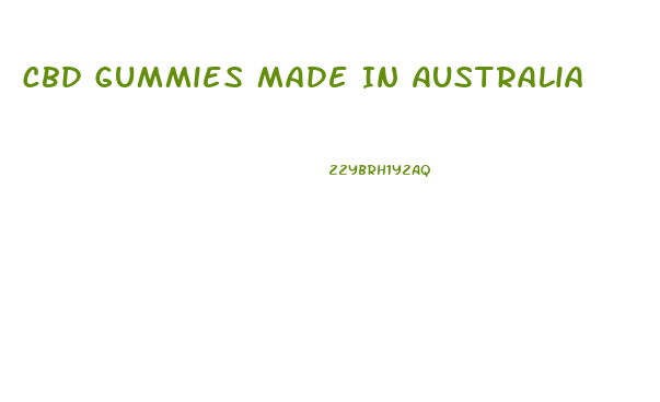 Cbd Gummies Made In Australia