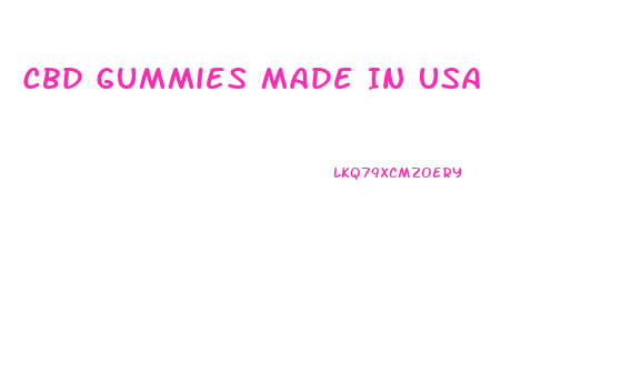 Cbd Gummies Made In Usa