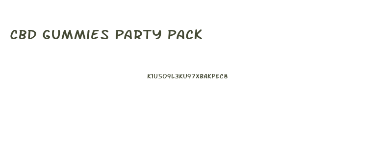 Cbd Gummies Party Pack