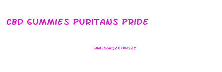Cbd Gummies Puritans Pride