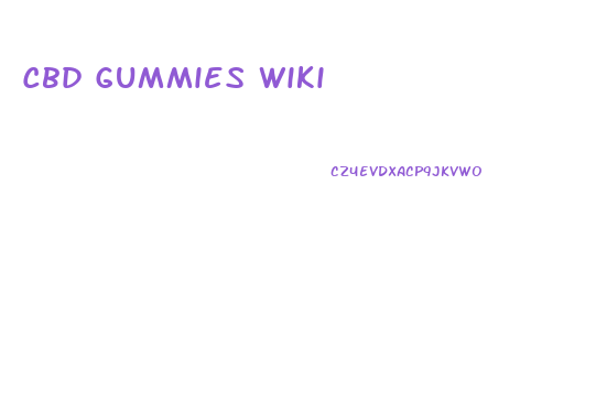 Cbd Gummies Wiki