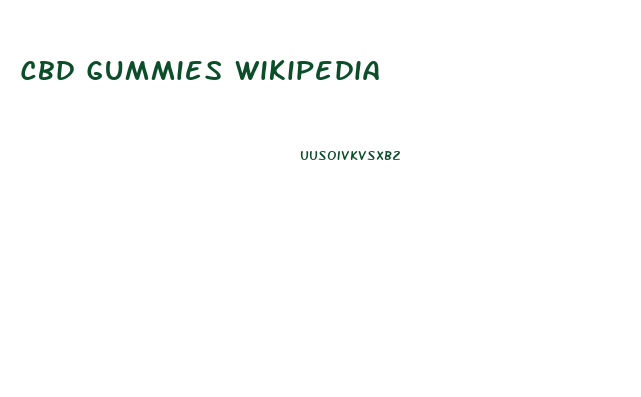 Cbd Gummies Wikipedia