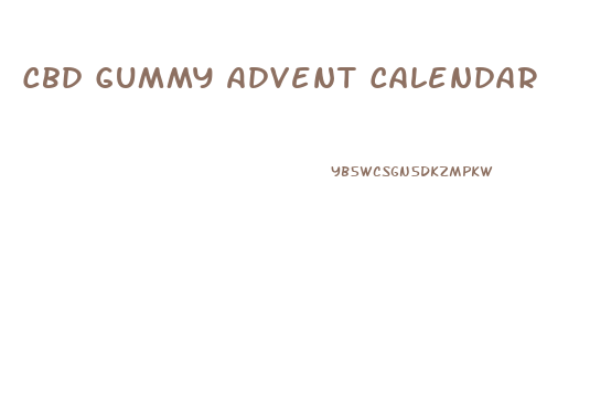 Cbd Gummy Advent Calendar