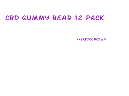 Cbd Gummy Bear 12 Pack