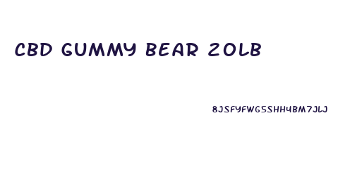 Cbd Gummy Bear 20lb