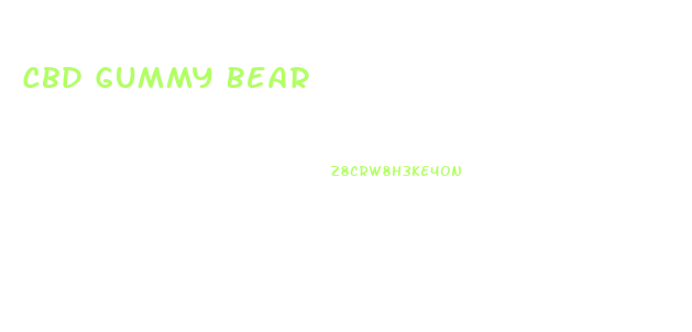 Cbd Gummy Bear