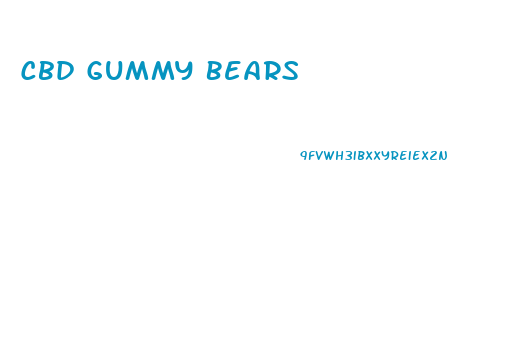 Cbd Gummy Bears 