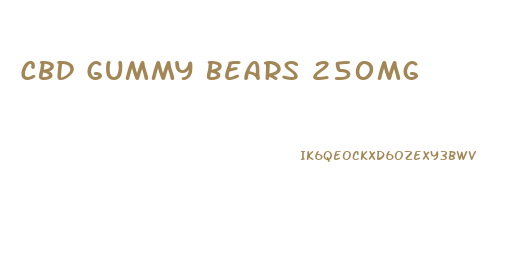 Cbd Gummy Bears 250mg