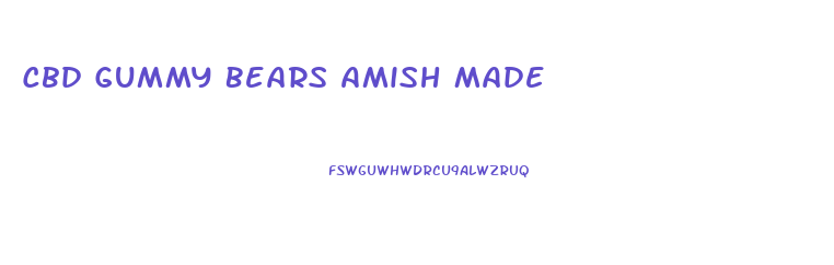 Cbd Gummy Bears Amish Made