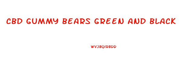 Cbd Gummy Bears Green And Black
