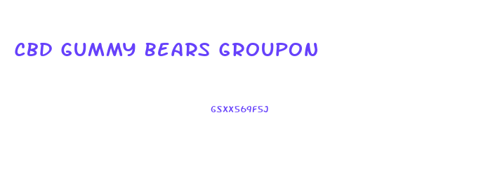 Cbd Gummy Bears Groupon