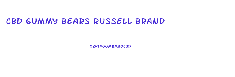 Cbd Gummy Bears Russell Brand