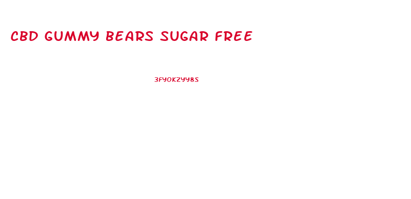 Cbd Gummy Bears Sugar Free