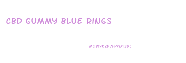 Cbd Gummy Blue Rings