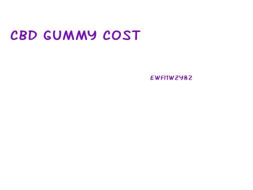 Cbd Gummy Cost
