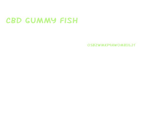 Cbd Gummy Fish