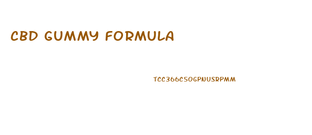 Cbd Gummy Formula