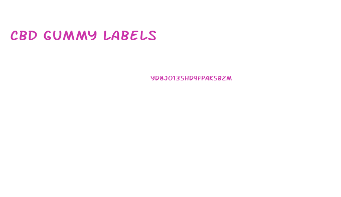 Cbd Gummy Labels