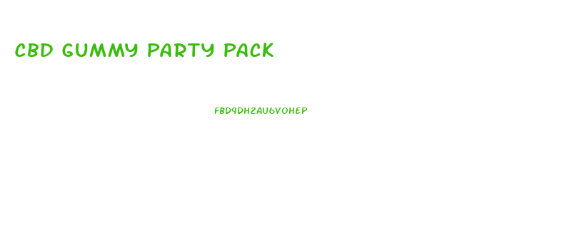 Cbd Gummy Party Pack