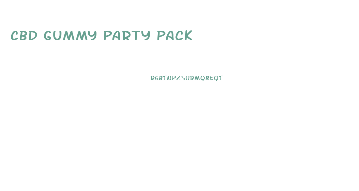 Cbd Gummy Party Pack