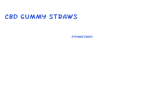 Cbd Gummy Straws
