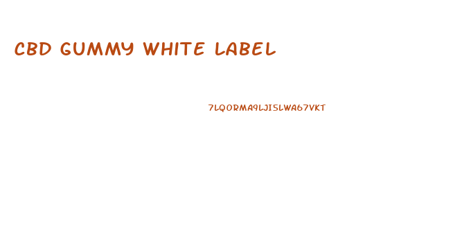 Cbd Gummy White Label