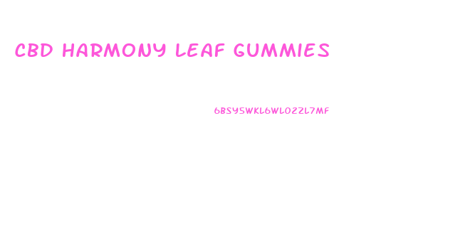 Cbd Harmony Leaf Gummies