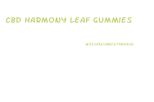 Cbd Harmony Leaf Gummies