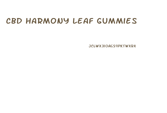 Cbd Harmony Leaf Gummies