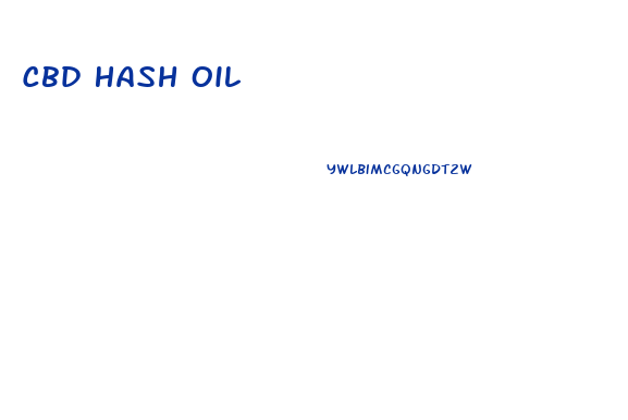Cbd Hash Oil