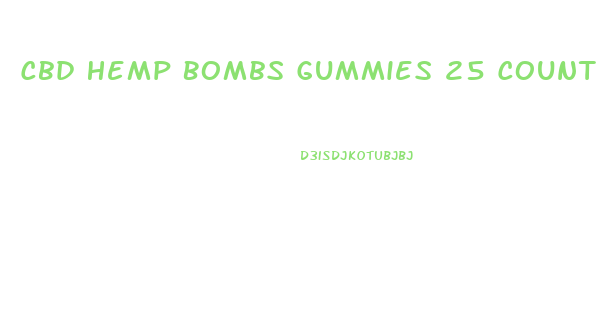 Cbd Hemp Bombs Gummies 25 Count