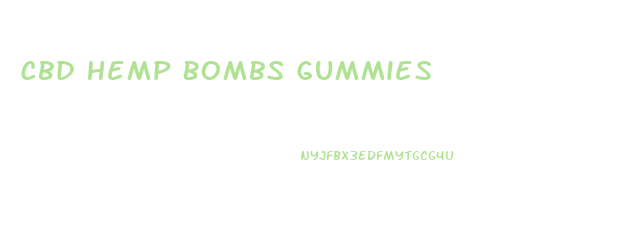 Cbd Hemp Bombs Gummies
